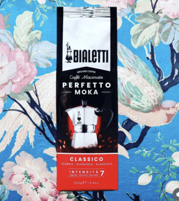 Bialetti Caffe Italian Roasted - 8.8 oz Espresso Ground Coffee - Classico  