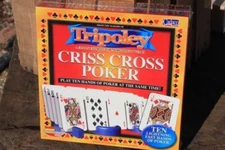 Vintage Criss Cross Poker Game Play 10 Hands of Poker 2005 Sealed