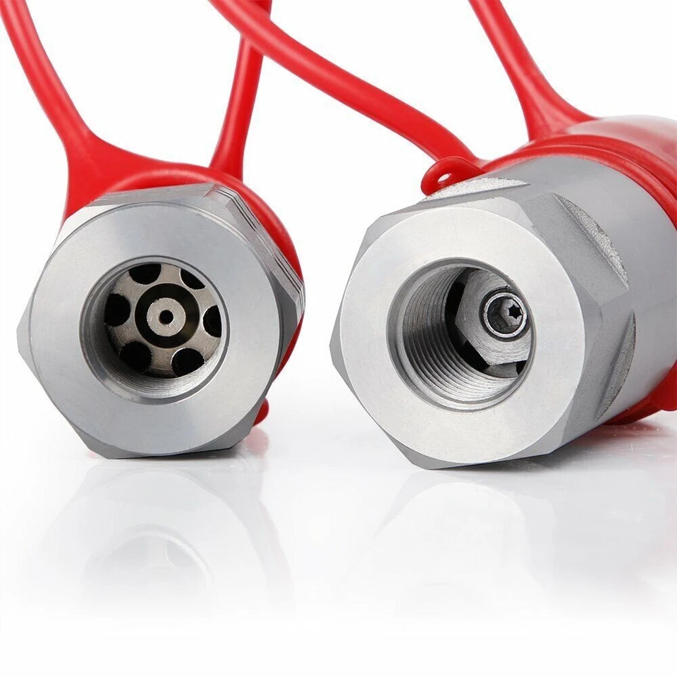 4 juegos de acoplador hidráulico de cara plana de 1/2" minicargadora Bobcat de conexión rápida Foto 4 de 4