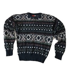 Vintage Todays News Grandpa Sweater Men's Large 90s Retro Biggie Cozy Hip Hop