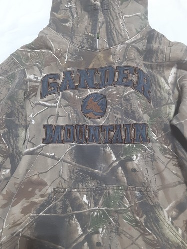 Realtree Sweatshirt Gander Mountain Hunting Sweater Camo Hoodie Youth Large - Picture 2 of 6