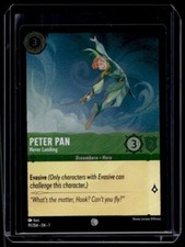 Disney Lorcana The First Chapter Peter Pan Never Landing Foil 91/204