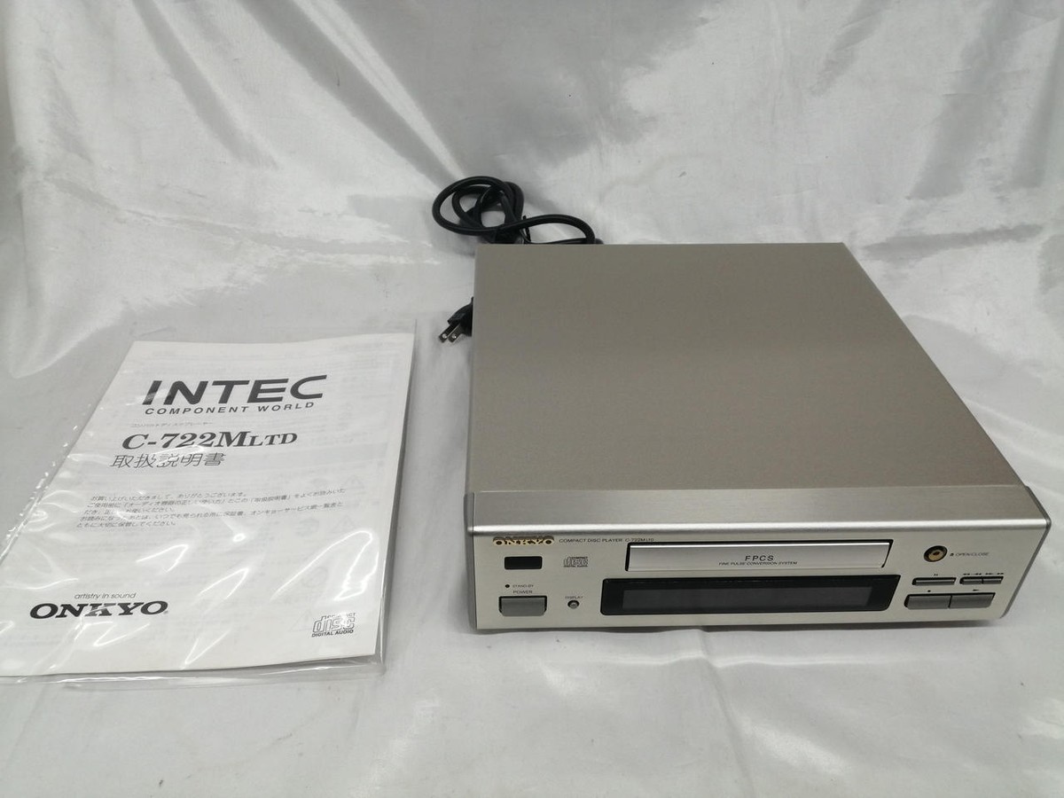 全国無料，最新作 ONKYO 小型CDプレーヤ C-705TX 取説添付 CD/CDR