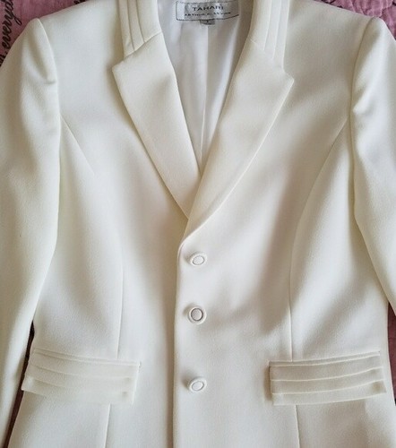 tahari white jacket