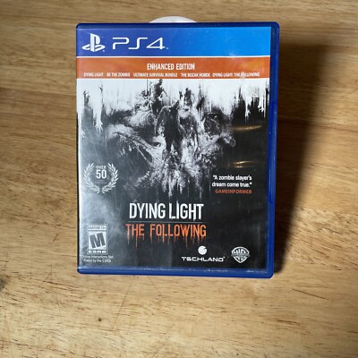 Dying Light: The Following-Enhanced Edition (Sony PlayStation 4, 2016) FREE SHIP