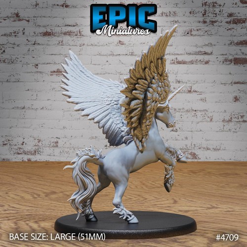 Unicorn Dungeons and Dragons Miniature D&D, Fantasy Tabletop Miniatures - Picture 5 of 12