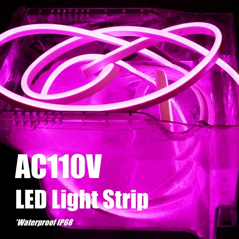 110V 50ft LED Flex Neon Rope Light Strip Valentine Home Garden DIY Decor Outdoor - Image 2 of 4