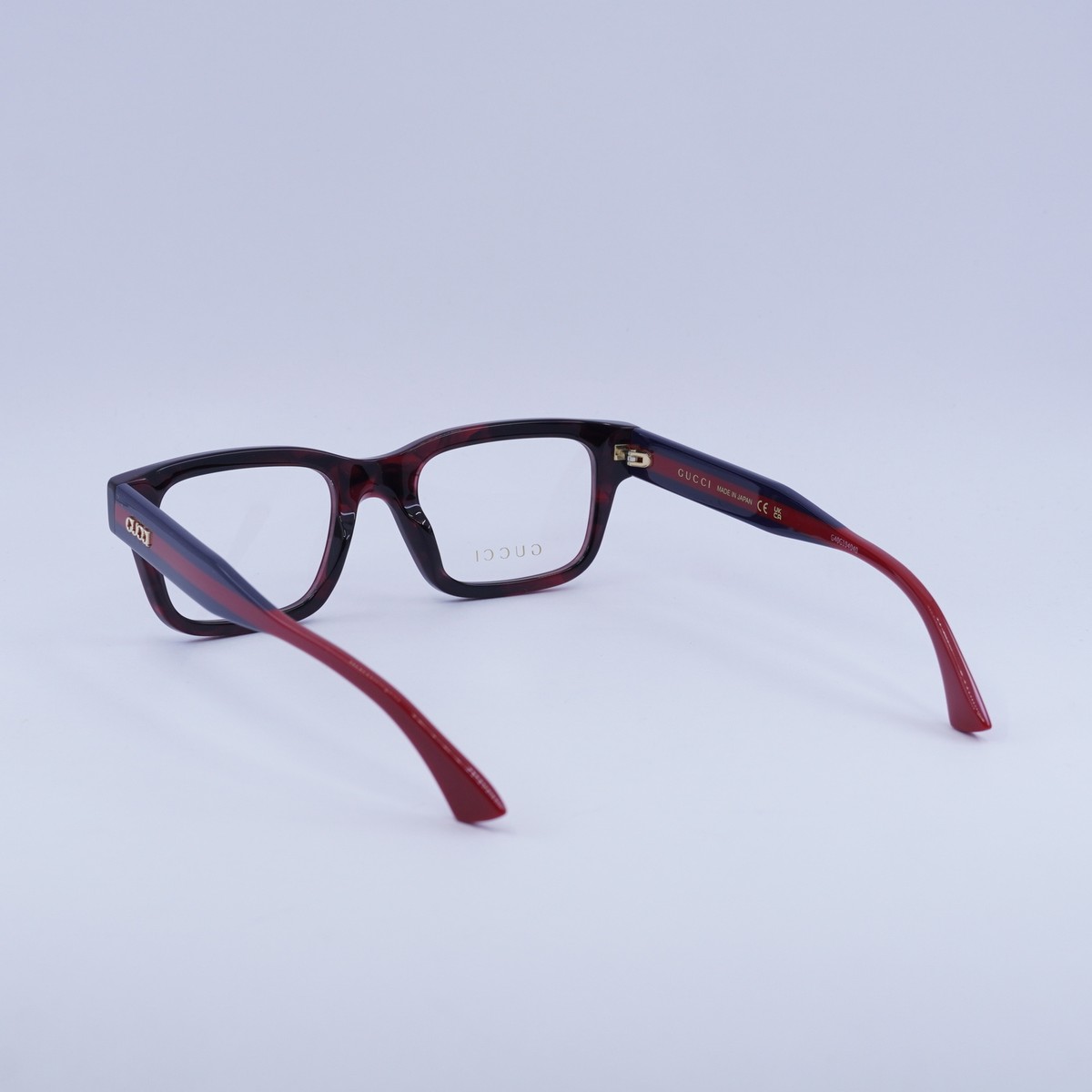 NEW Gucci GG1865O 003 Dark Red Havana/Blue/Red 50mm 