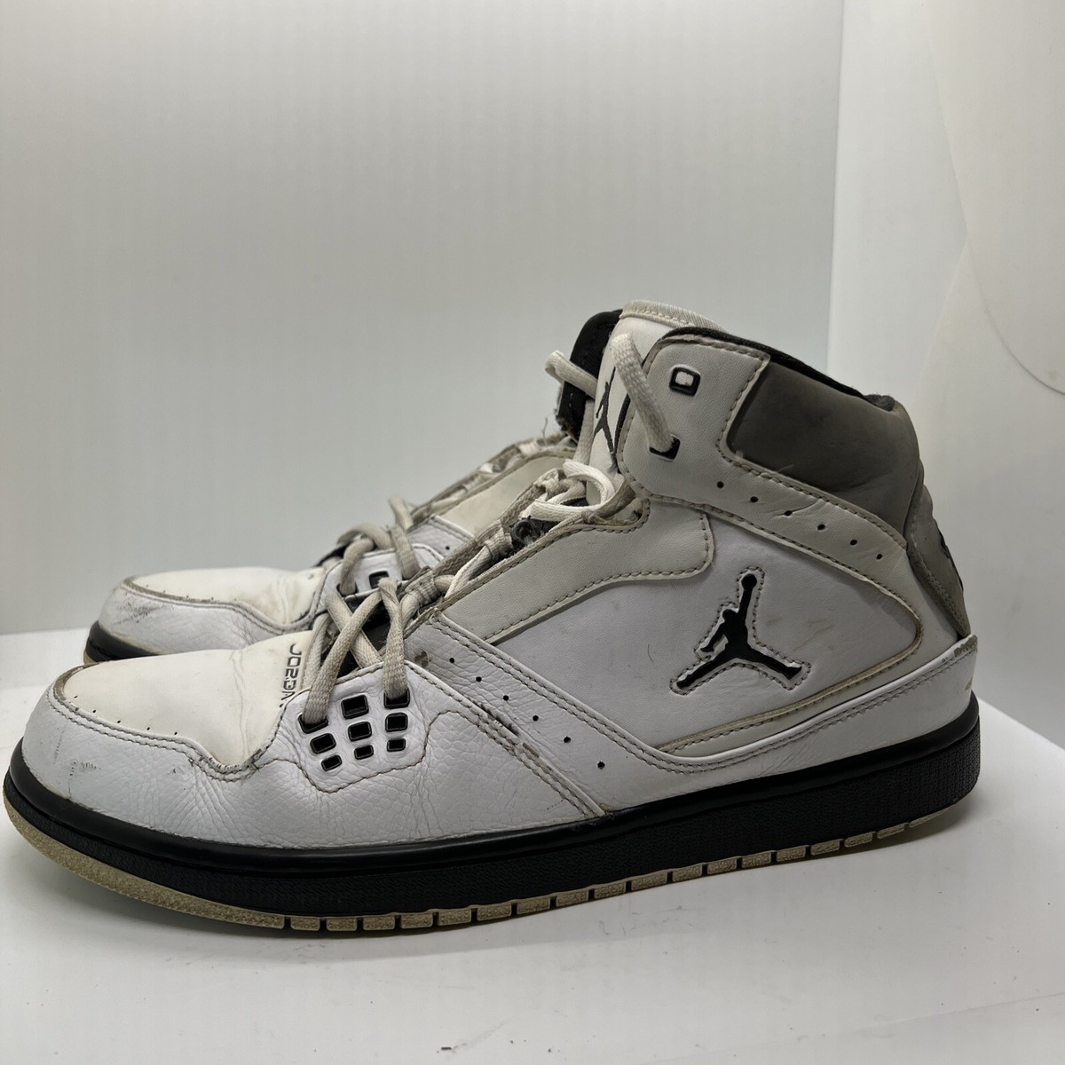NIKE エアジョーダン 1 MID 554724 113 Jordan 1 Mid White Black Men's - 554724-113 - US