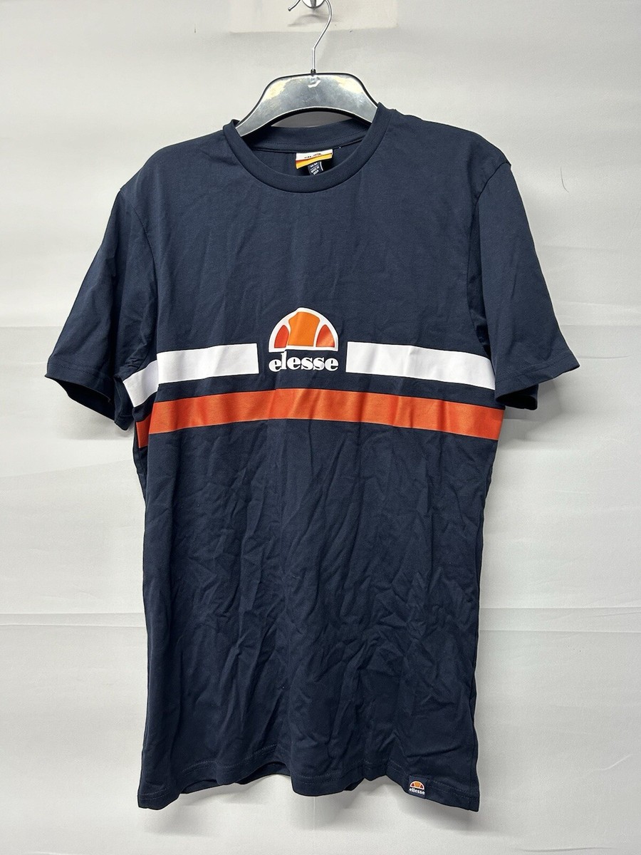 Men's Ellesse Navy Logo T-Shirt Size Medium Brand New UK - Main Image