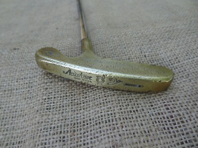 Acushnet パター ゴールド made in U.S.A Acushnet BULLS EYE ORIGINAL 2-Way Putter ⛳ Bulls Eye Gold Fluted