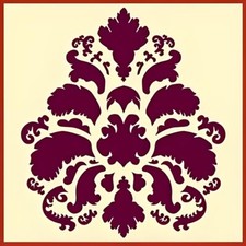 DAMASK 7 STENCIL- LARGE- Versailles- The Artful Stencil