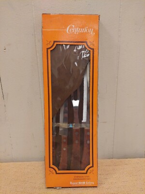 Vtg. *NIB* Regent Centurion Stainless Steel Kitchen Knife 4 Pc Cutlery Set Japan