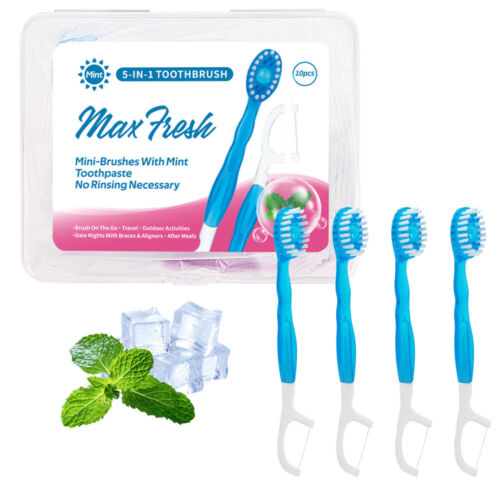5 in 1 Mini Toothbrush & Floss & Tongue Scraper & Toothpick Set - Picture 14 of 21