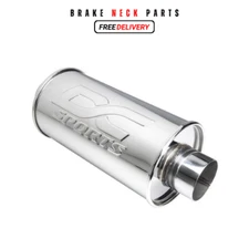 DC Sports Universal Unrestricted Round Muffler 3" Inlet 4" Outlet