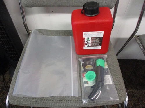REDA 1 GALLON SADDLEBAG GAS CAN +SMART FILL SYSTEM +VAPOR PROOF CONTAINMENT BAG
