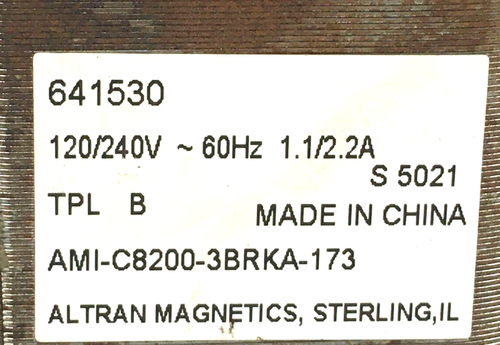 Altran 641530 Draft Inducer Blower Motor Assembly 120/240V 60HZ used  #ML884 - Picture 3 of 3