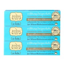 3x Tepthai Herbal Toothpaste Original Reduce plaque tea coffee Gum problems 70 g