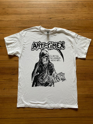 ANTI CIMEX Uranium T-Shirt Swedish D Beat Crust Hardcore Punk Band Tee UK
