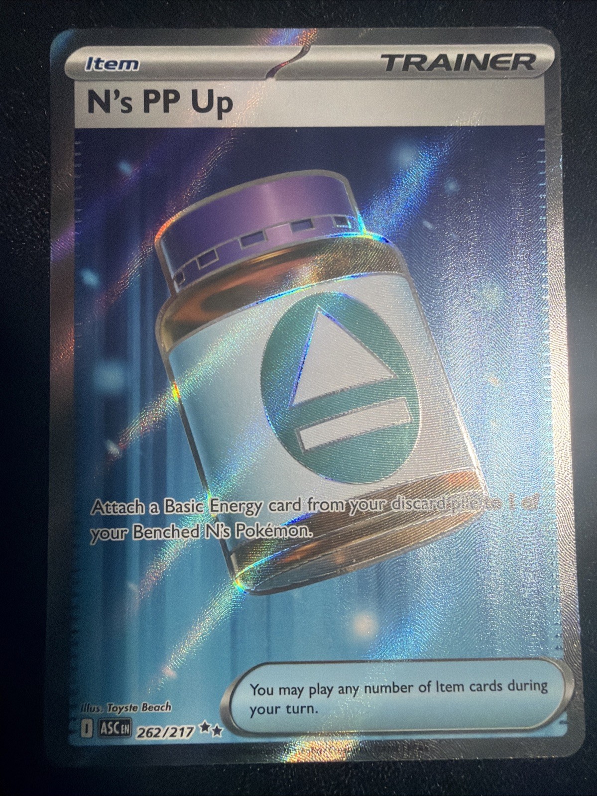Pokemon N's PP Up Ultra Rare ME: Ascended Heroes 262/217 NM