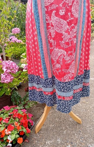 SIZE UK 12 MONSOON MULTICOLOURED FLORAL INDIAN SUN DRESS BOHO HOLIDAY SUMMER - Picture 4 of 21