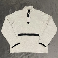 Nike Sportswear Sweater Mens Medium Gray Tech Fleece 1/2 Zip FB7998