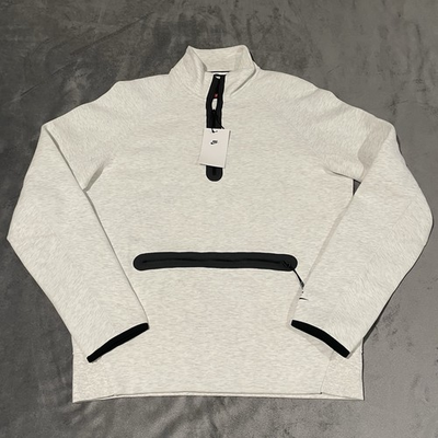 #ad #ad Nike Sportswear Sweater Mens Medium Gray Tech Fleece 1 2 Zip FB7998 $59.99