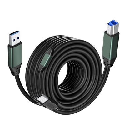 USB 3.0 Printer Cable A Male to B Male （50Ft/15M） with Scanner, Printers, Des...
