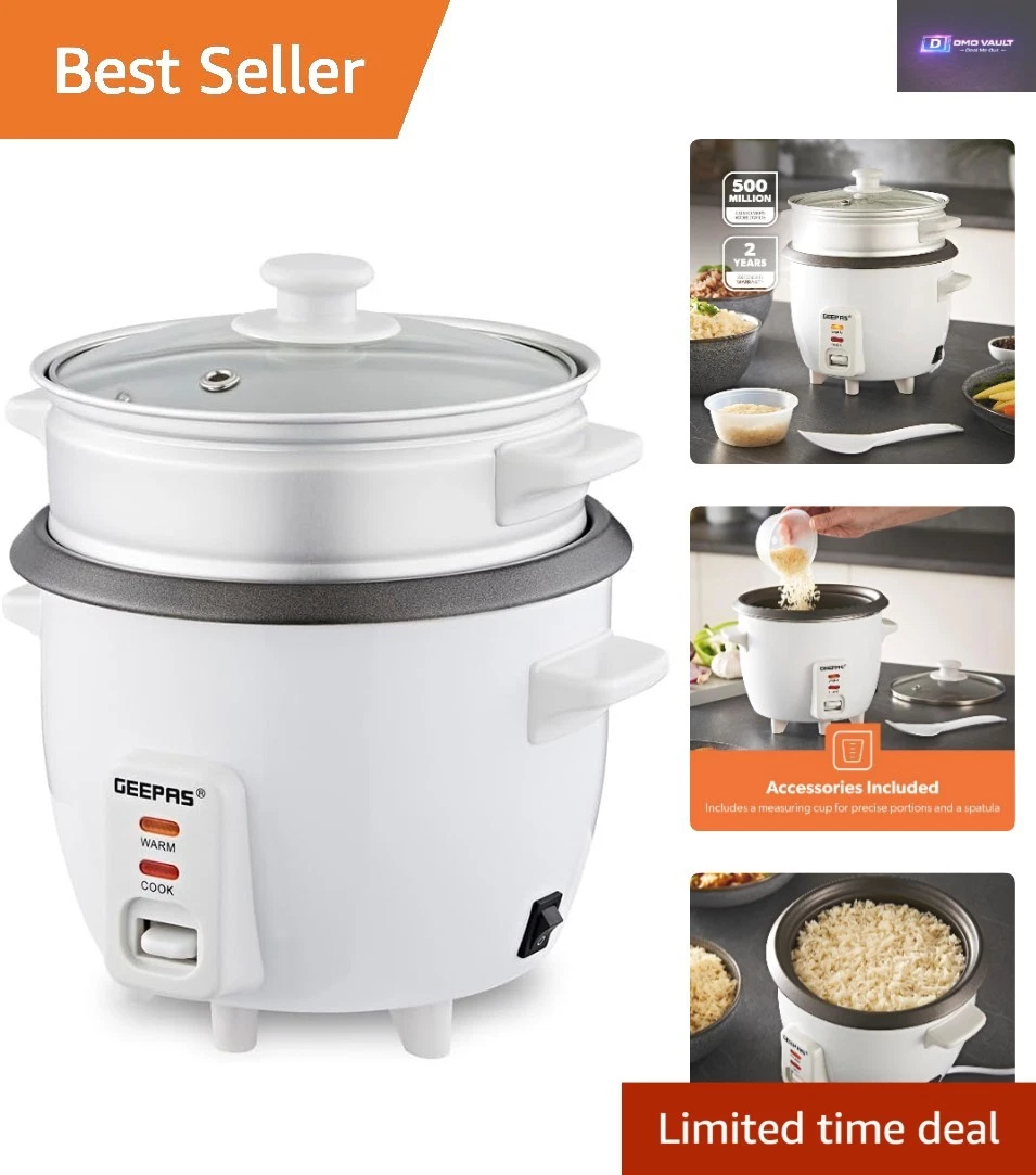 Quick Cook 300W Rice Cooker & Steamer | Perfectly Fluffy Rice Every Time