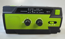 Emergency Crank Weather Radio, WORKS Solar Hand Crank Portable NOAA AM/FM USB