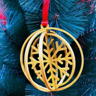 3 Pcs Snowflake Fidget Christmas Tree Ornament Plastic Xmas Decor