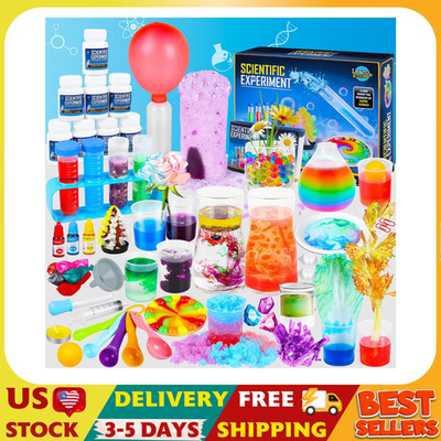 Science Kit for Kids,80 Science Lab Experiments,Scientist Costume Role Play STEM