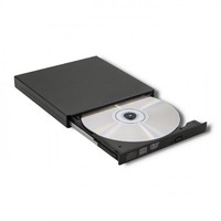 Qoltec 51858 External DVD-RW Recorder USB 2.0 Black DVD Burner CD: 24x