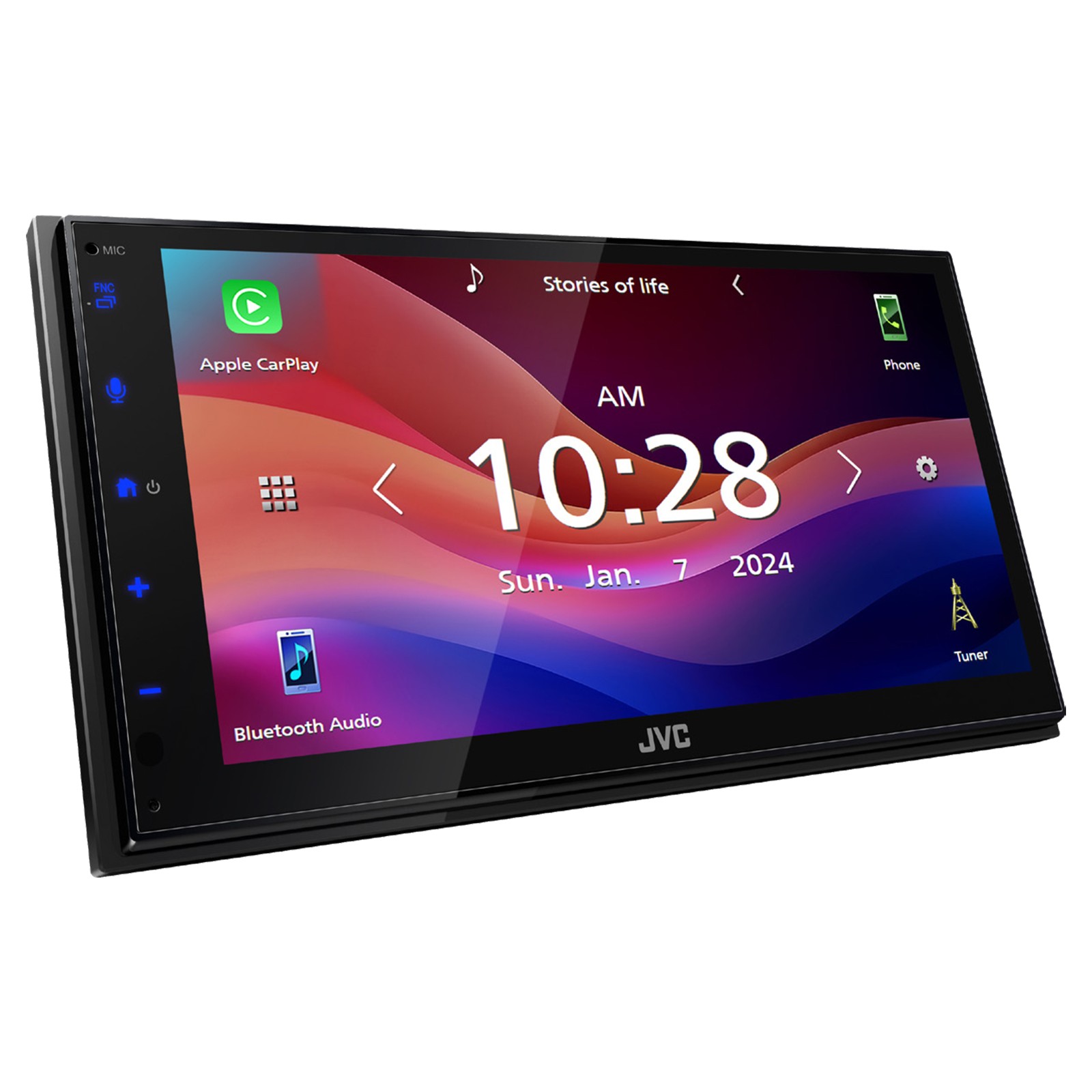 JVC KW-M695BW WiFi Bluetooth Stereo Receiver, 4x 6x9" 500W Car Speakers w/Wire
