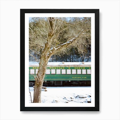 Eureka Springs Schnee auf Film Kunst Pri gerahmtes Wandbild Poster Leinwanddruck Bild