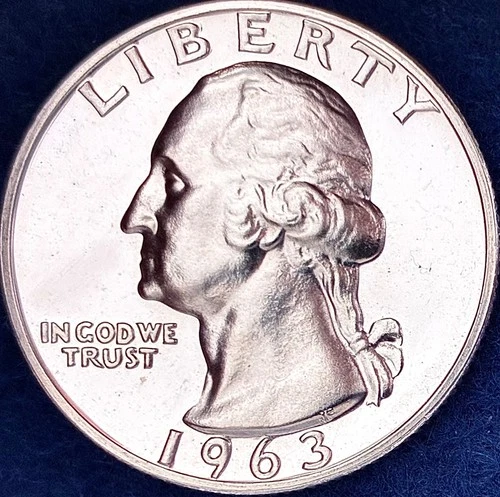 1963 Washington Silver Quarter Ch Proof