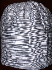 Modernist CAL KING FITTED SHEET 300TC Cotton Blend Blue Lines