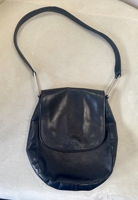 [ DKNY ] Womens Black Leather Crossbody Purse Bag Handbag