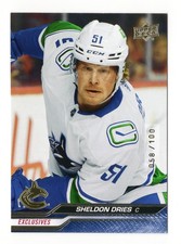 2023-24 UD Series 1 Sheldon Dries Base UD Exclusives 58/100 #178