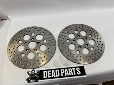 Harley new Russell 11.5" front dual disc brake rotors 2" center hole ID FXR FXD