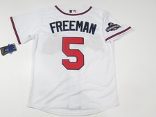Freddie Freeman #5 Atlanta Braves 2021 World Series Champions Jersey White