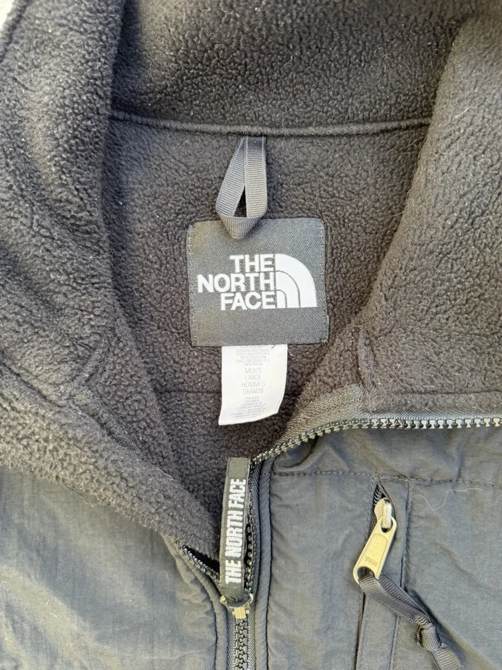 Chaqueta De Colección The North Face Tnf Denali Para Hombre Negra Polar Talla Grande Cremallera Completa Foto 2 de 4
