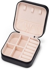 Mini Jewelry Travel Case,Small Jewelry Box,Traveling Jewelry Organizer,Portable