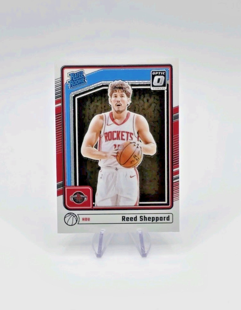 2024-25 Panini Donruss Optic RC Reed Sheppard Rated Rookie Houston Rockets #255