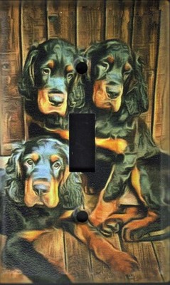 Gordon Setter Single Toggle light switch plate, made in USA