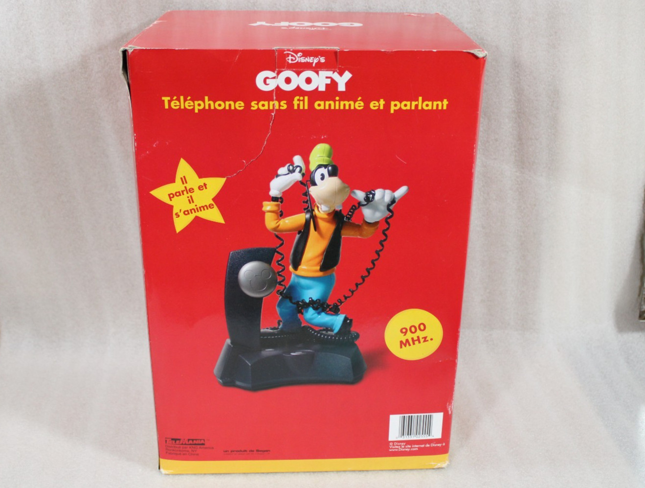 Disney Goofy Cordless Animated Talking Telephone Telemania Animatronics MIB AD