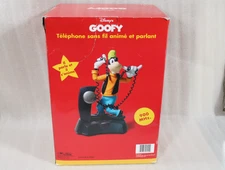 Disney Goofy Cordless Animated Talking Telephone Telemania Animatronics MIB AD