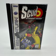 Scud: The Disposable Assassin (Sega Saturn) CIB Complete in Box with Manual