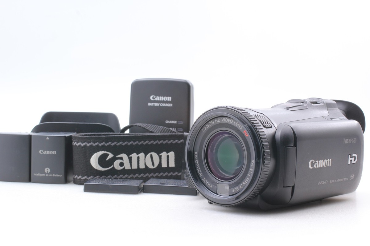 その他 G20 canon MINT w/Hood] Canon iVIS HF G20 Camcorder Digital Video