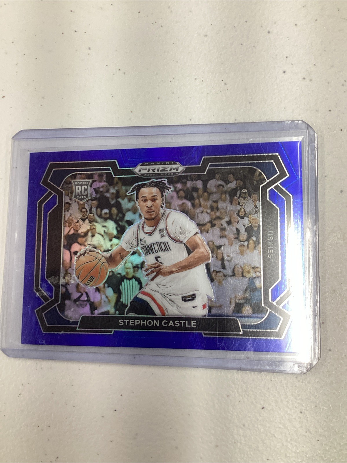 2024 Panini Prizm Draft Picks Stephon Castle #17 Blue Prizm Variations /199 (RC)
